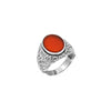 Carnelian Signet Silver Ring