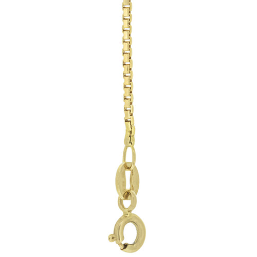 18kt Gold Box Chain 61cms (24") Long - 1.1mm Thick