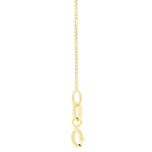 18kt Gold Box Chain 61cms (24") Long - 0.7mm Thick