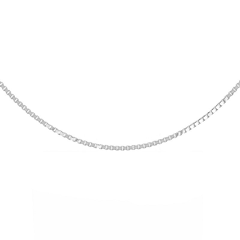 Silver Box Chain 41cms (16") Long - 0.85mm Thick