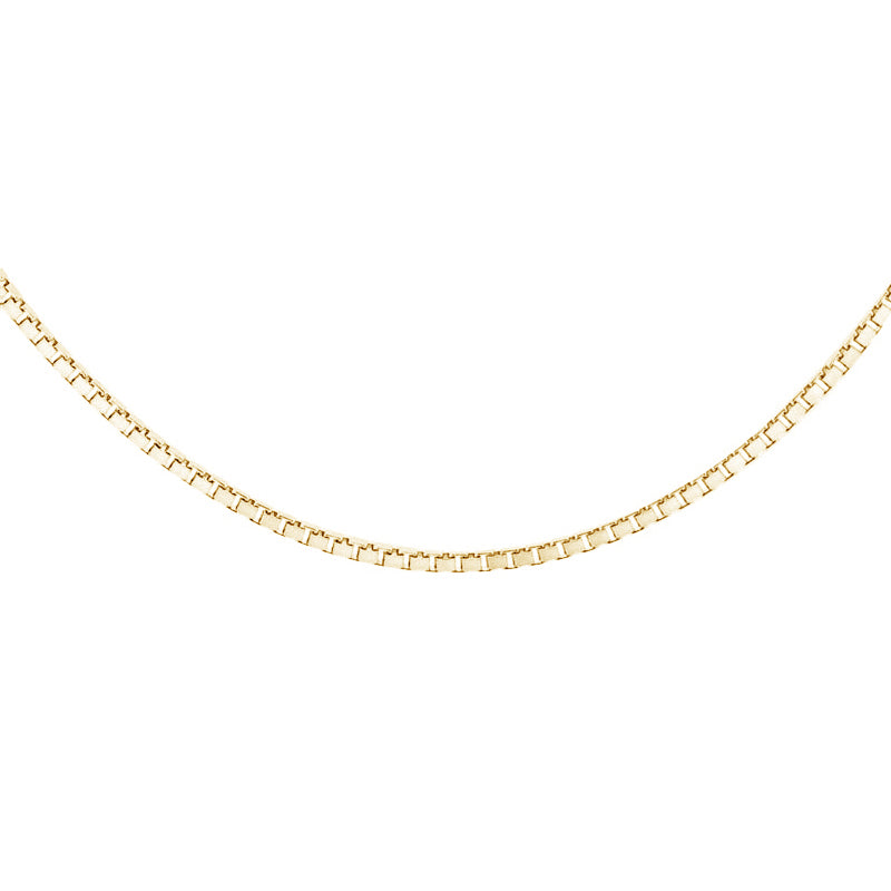 Gold Box Chain 46cms (18") Long - 0.85mm Thick