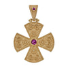Byzantine Solitaire Gold Cross