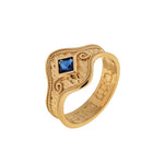 Byzantine Solitaire Gold RIng