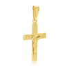 18kt Gold Sentiment Crucifix