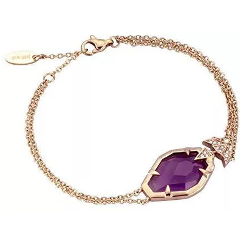 Just Cavalli Purple Snake Necklace - Ray's Jewellery