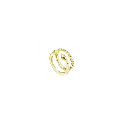Just Cavalli Gold Snake Ball Ring - Ray's Jewellery