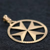Gold Circleprism Maltese Cross - Ray's Jewellery
