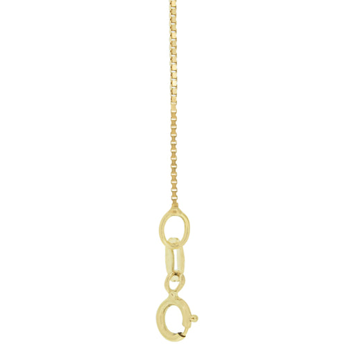18kt Gold Box Chain 46cms (18") Long - 0.65mm Thick