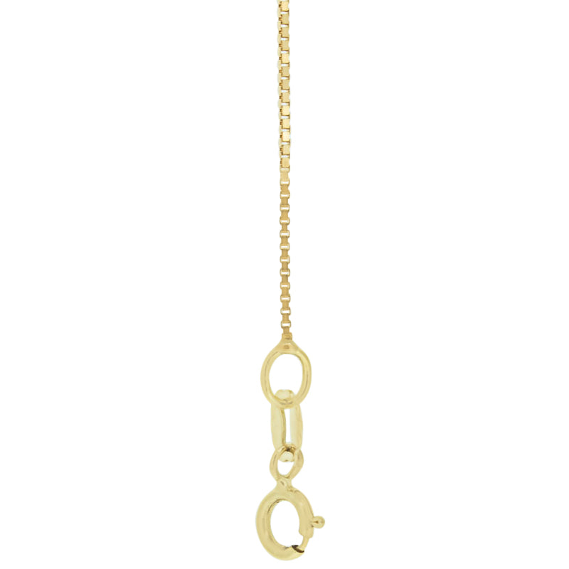 18kt Gold Box Chain 41cms (16") Long - 0.65mm Thick