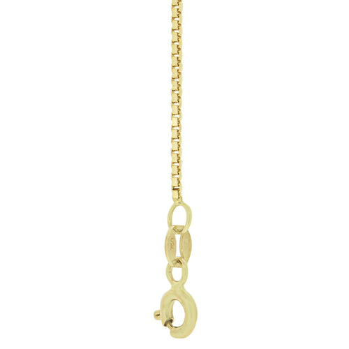 18kt Gold Box Chain 61cms (24") Long - 1.0mm Thick