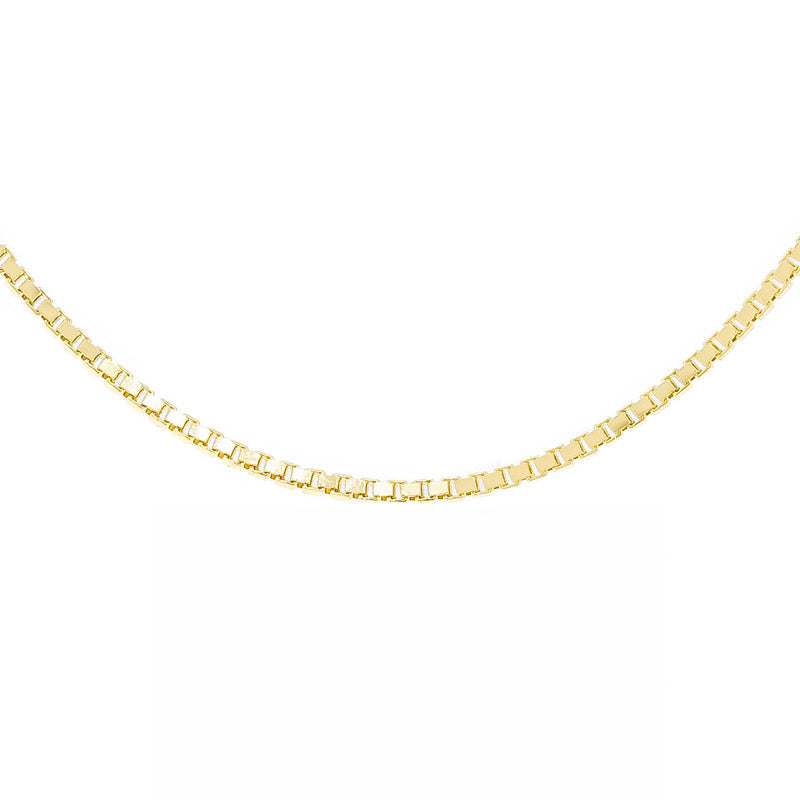 18kt Gold Box Chain 56cms (22") Long - 0.9mm Thick