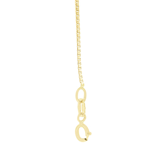 18kt Gold Box Chain 41cms (16") Long - 0.9mm Thick